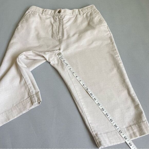 Lands’ End Linen Blend Capri Pants Women’s Size 12P - Picture 3 of 11